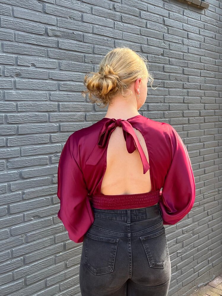 Top Eléna bordeaux rood