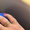 Multicolor ring goud