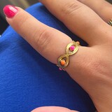 Ring roze-oranje goud Ring roze-oranje goud