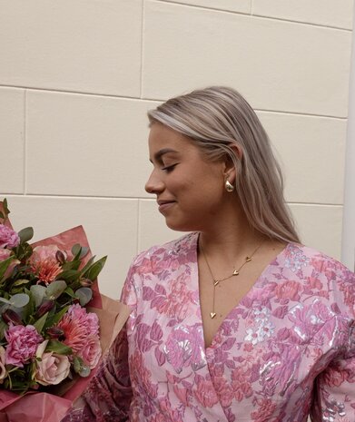 Druppel oorbellen goud