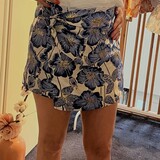 Skort Flower blauw Skort Flower blauw