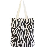 Canvas tas zebra