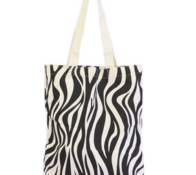 Canvas tas zebra