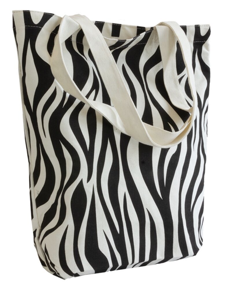Canvas tas zebra