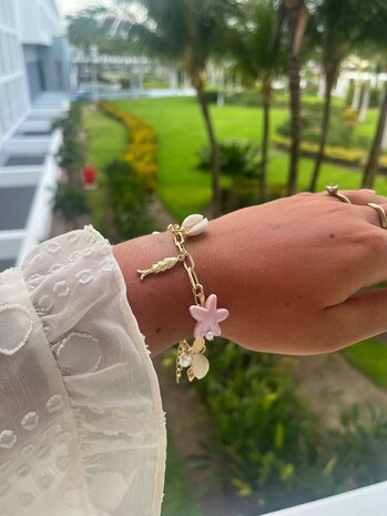 Schakelarmband met bedels