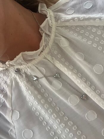 Heart ketting zilver