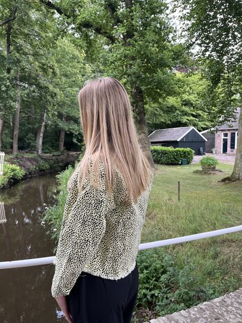 Spijkerjas Puck geel-zwart