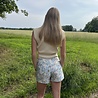Skort Flower licht blauw