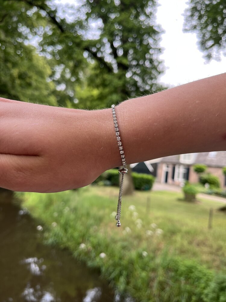 Tennis armband zilver