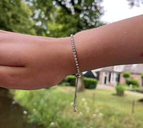 Tennis armband zilver