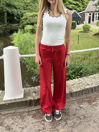 Pantalon Nina rood