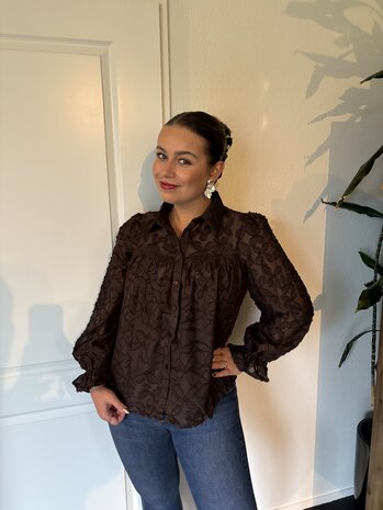 Blouse Yara bruin