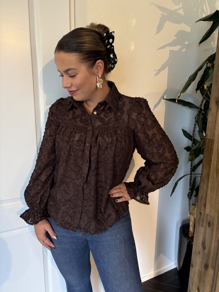 Blouse Yara bruin