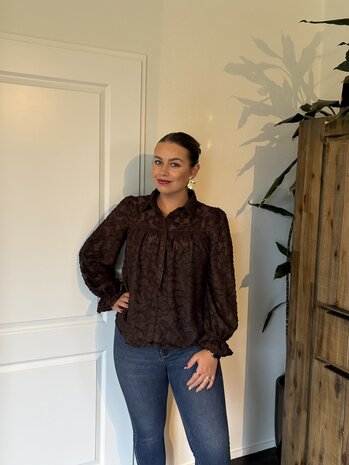 Blouse Yara bruin