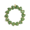 Heart armband groen