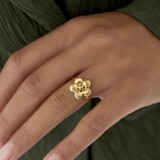 Flower ring goud
