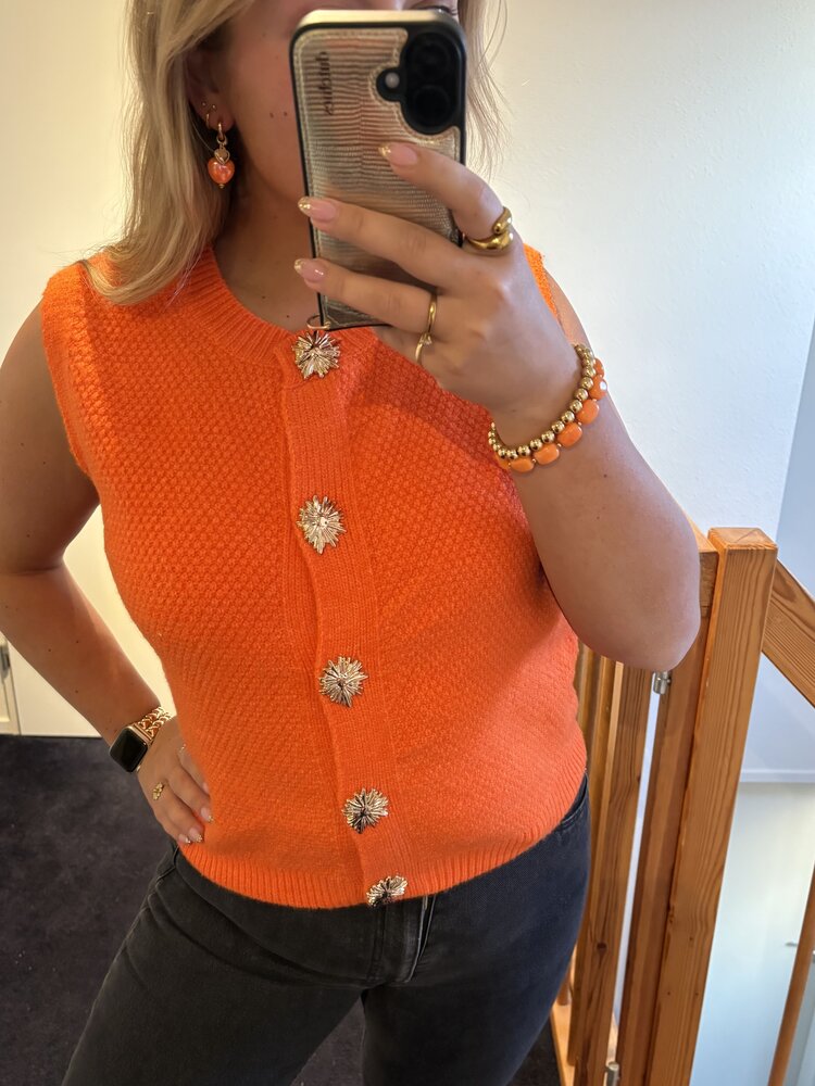 Elize top oranje
