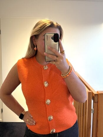 Elize top oranje