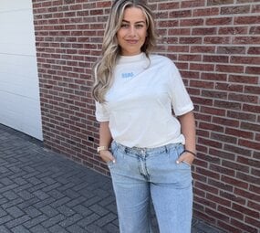 Shirt Amor wit-blauw