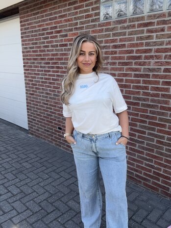 Shirt Amor wit-blauw