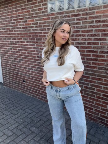 Shirt Amor wit-blauw