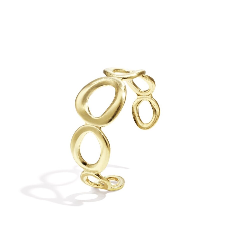 Armband open cirkel goud
