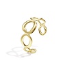 Armband open cirkel goud
