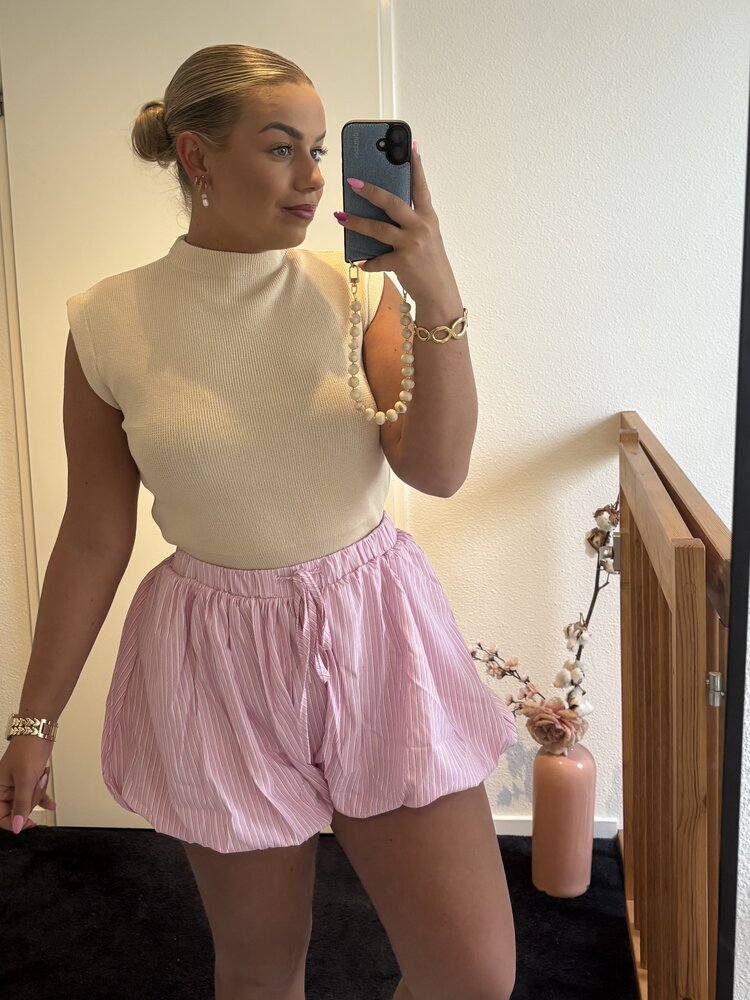 Pof short Micky roze