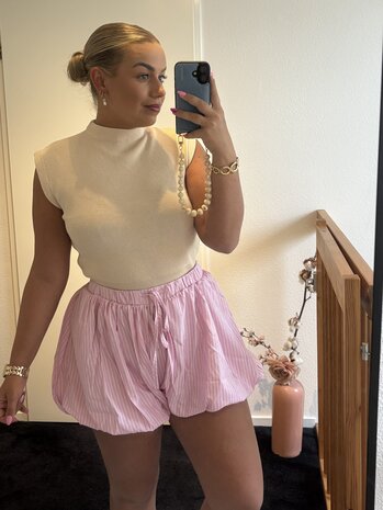 Pof short Micky roze