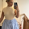 Pof short Micky blauw