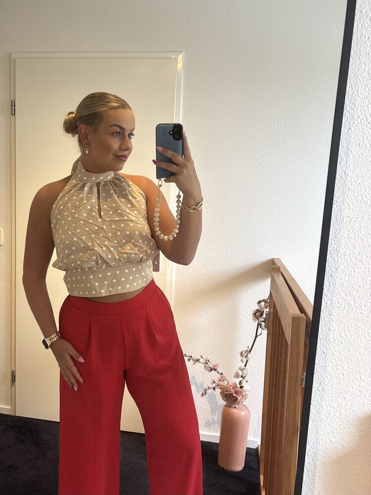 Polka dots top Mae