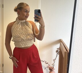 Polka dots top Mae