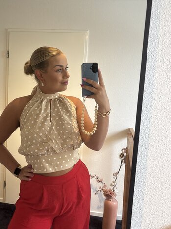 Polka dots top Mae