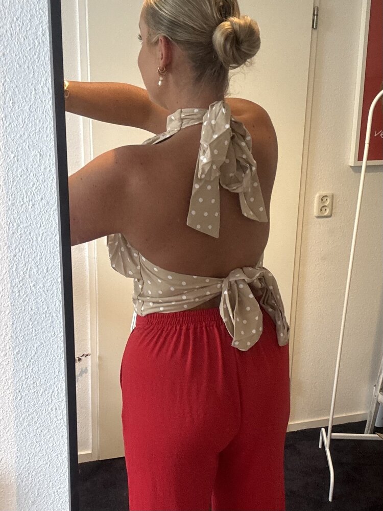 Polka dots top Mae