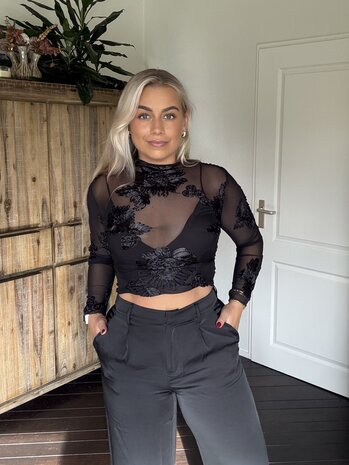 Top Cleo zwart