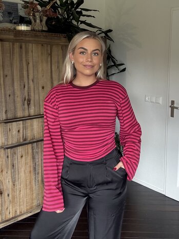 Longsleeve Fien rood-roze
