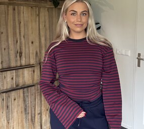 Top Fien rood-blauw