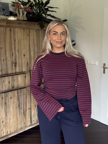 Top Fien rood-blauw