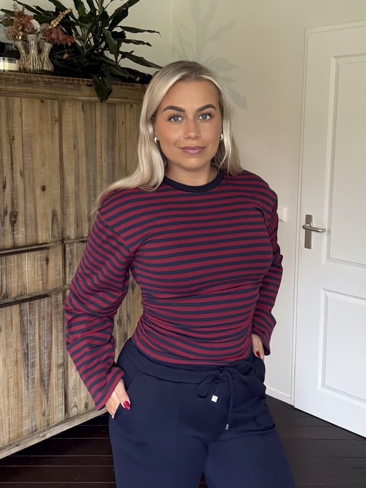 Top Fien rood-blauw