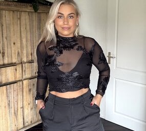 Top Cleo zwart