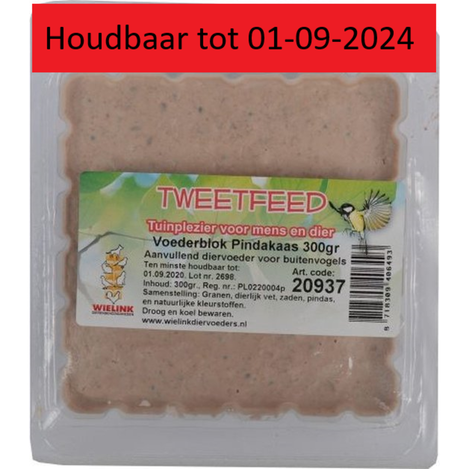 Tweetfeed  Lebensmittelblock Erdnussbutter 300gr 1st