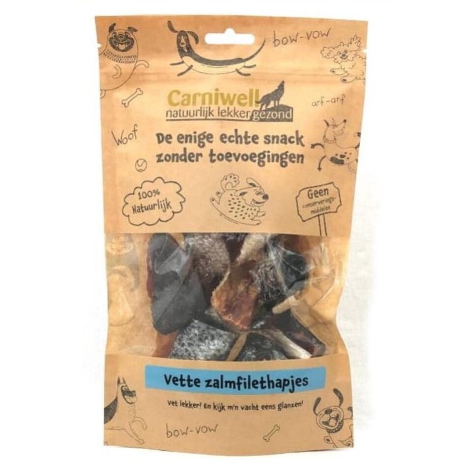 Carniwell Fatty salmon fillet snacks 100g