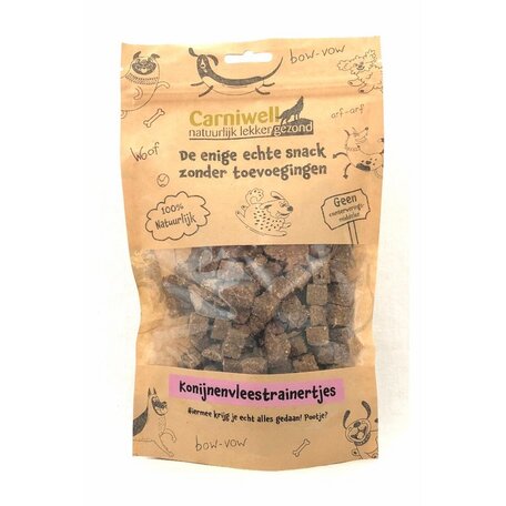 Carniwell Konijnenvleestrainertjes 200g