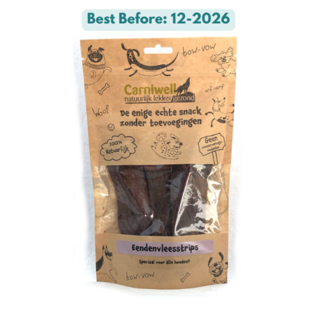 Carniwell Eendenvleesstrips 100g