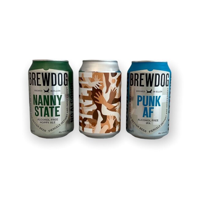 Club Zero Naked Brewdog alcoholvrij speciaal  bierpakket 3 x 33CL