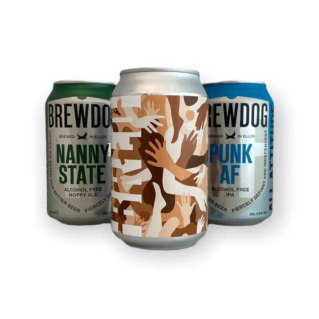 Club Zero Naked Brewdog alcoholvrij speciaal  bierpakket 3 x 33CL