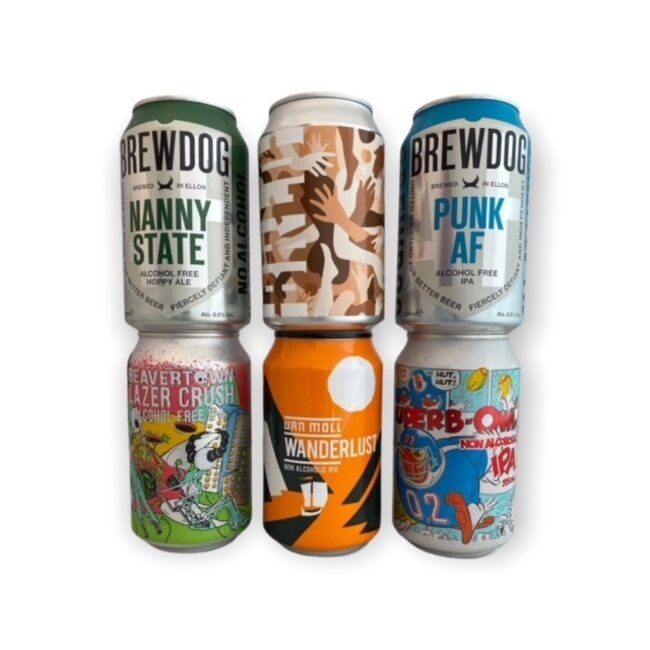 Club Zero Divers variërend alcoholvrij speciaal bier proefpakket 6 x 33CL