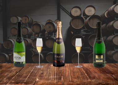 Alcoholvrije mousserende witte wijn