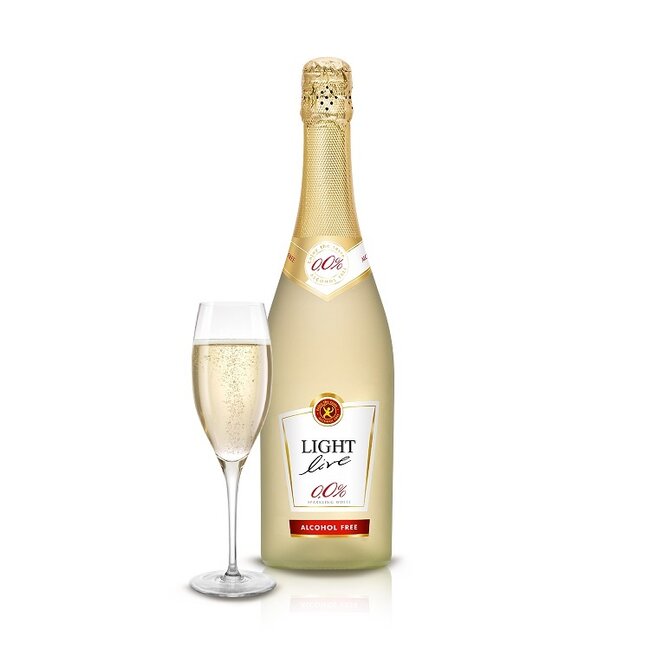 Light Live Sparkling white alcoholvrij 75CL