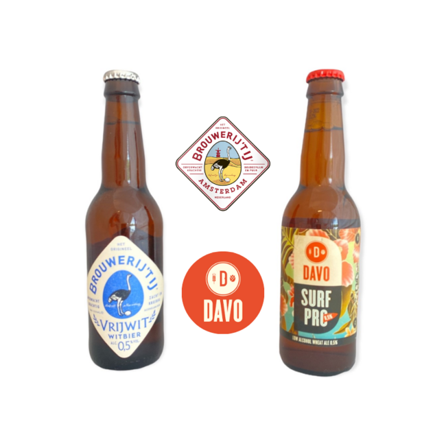 Club Zero Duo alcoholvrij bierpakket Wheat Ale en Witbier 2 x 33CL